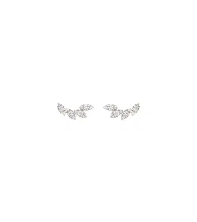 Stone and Strand Muse Tiara 10kt gold earrings with diamonds | Thumbnail 1