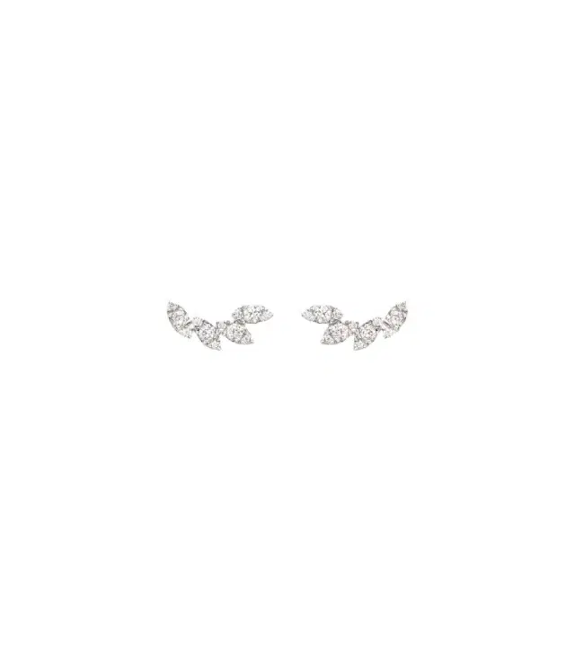 Muse Tiara 10kt gold earrings with diamonds