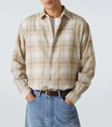 Auralee Plaid wool shirt | Thumbnail 2