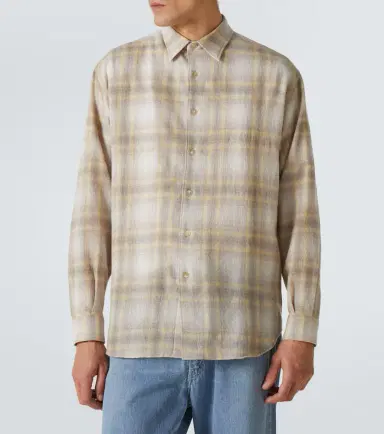 Auralee Plaid wool shirt | Thumbnail 6