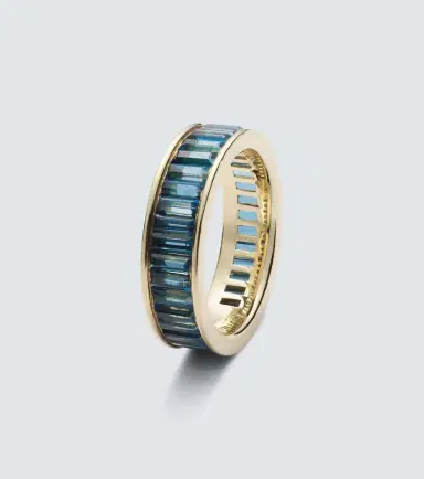 Octavia Elizabeth 18kt gold ring with with topazes | Thumbnail 4