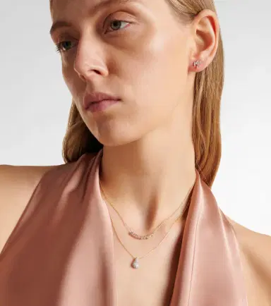 Stone and Strand Perfect Pear 10kt gold necklace with diamonds | Thumbnail 2