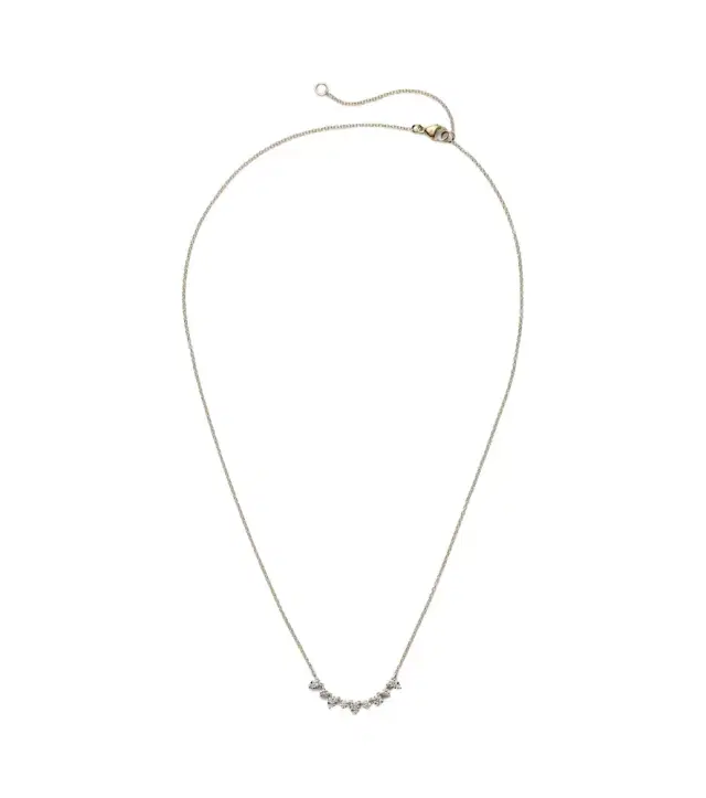 Perfect Pear 10kt gold necklace with diamonds