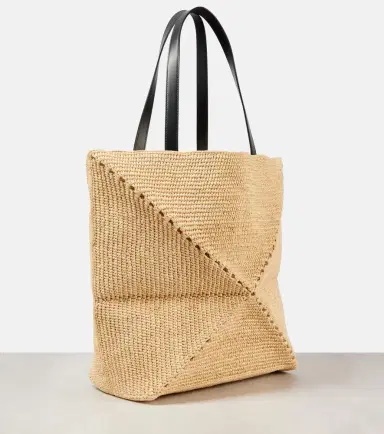 Loewe Paula's Ibiza Puzzle Fold XL raffia tote bag | Thumbnail 3 Loewe Paula's Ibiza Puzzle Fold XL raffia tote bag | Thumbnail 3