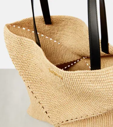 Loewe Paula's Ibiza Puzzle Fold XL raffia tote bag | Thumbnail 4 Loewe Paula's Ibiza Puzzle Fold XL raffia tote bag | Thumbnail 4