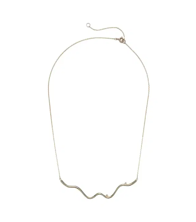 Stone and Strand Harbor Lights 10kt gold necklace with diamonds