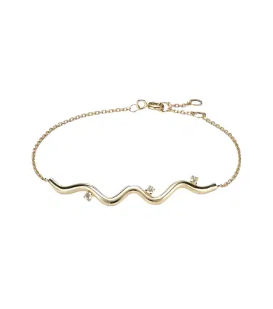 Stone and Strand Harbor Lights 10kt gold bracelet with diamonds | Thumbnail 1