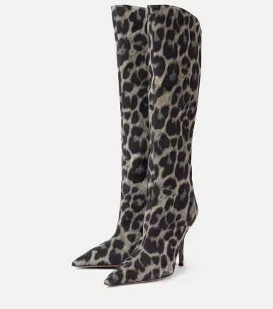Paris Texas Jessica 105 calf hair knee-high boots | Thumbnail 3