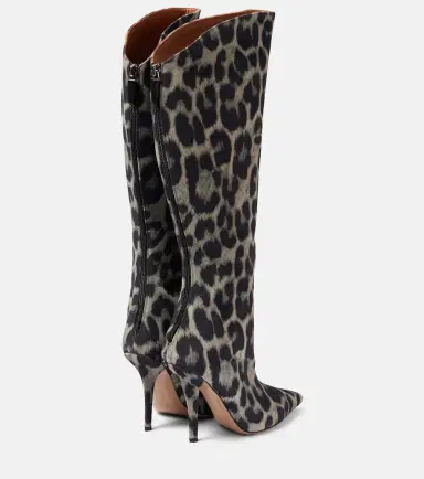 Paris Texas Jessica 105 calf hair knee-high boots | Thumbnail 4