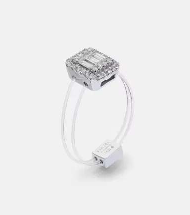 Persée Persée Floating 18kt white gold ring with diamonds | Thumbnail 2 Persée Persée Floating 18kt white gold ring with diamonds | Thumbnail 2