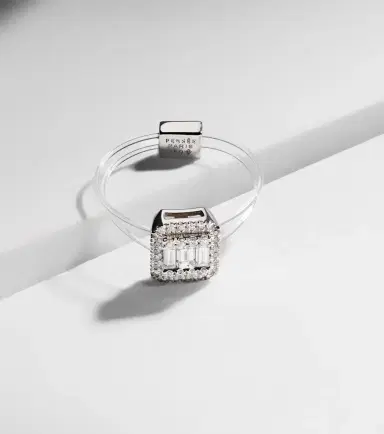 Persée Persée Floating 18kt white gold ring with diamonds | Thumbnail 5 Persée Persée Floating 18kt white gold ring with diamonds | Thumbnail 5