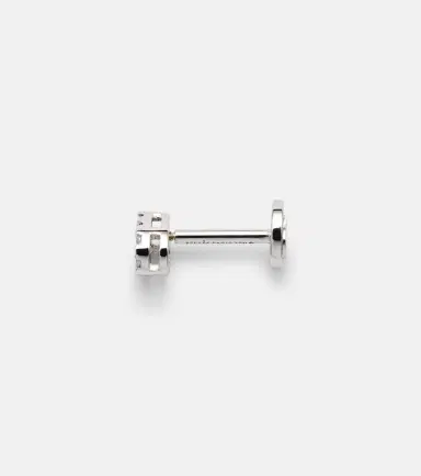 Persée Persée Piercing 18kt white gold single earring with diamonds | Thumbnail 2