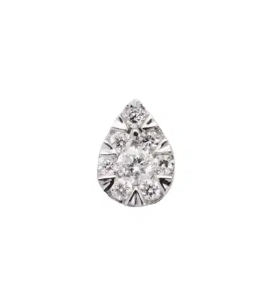 Persée Persée Piercing 18kt white gold single earring with diamonds | Thumbnail 1