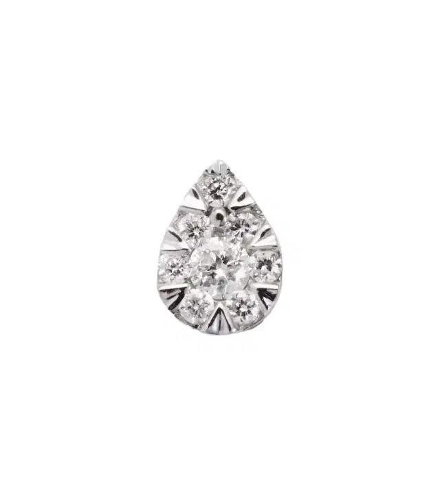 Persee Persée Piercing 18kt white gold single earring with diamonds
