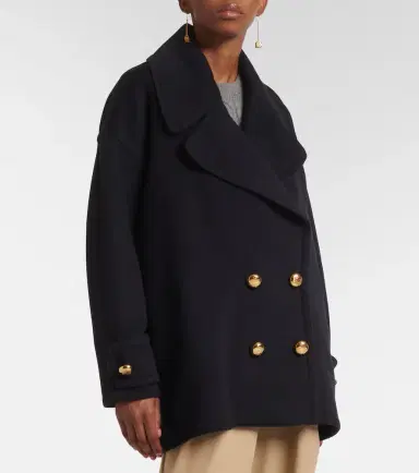Loewe Pebble wool peacoat | Thumbnail 6