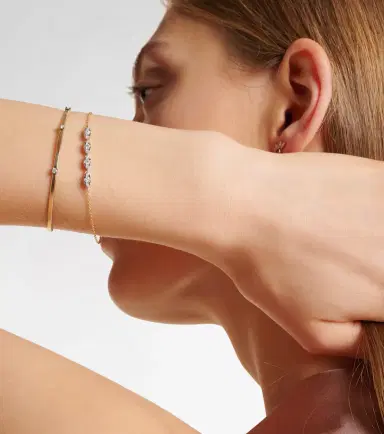 STONE AND STRAND Liquid Gold 14kt gold bracelet with diamonds | Thumbnail 4 STONE AND STRAND Liquid Gold 14kt gold bracelet with diamonds | Thumbnail 4