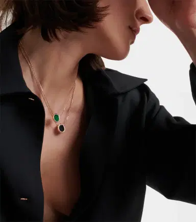 Repossi Antifer 18kt rose gold pendant necklace with onyx and diamonds | Thumbnail 3 Repossi Antifer 18kt rose gold pendant necklace with onyx and diamonds | Thumbnail 3