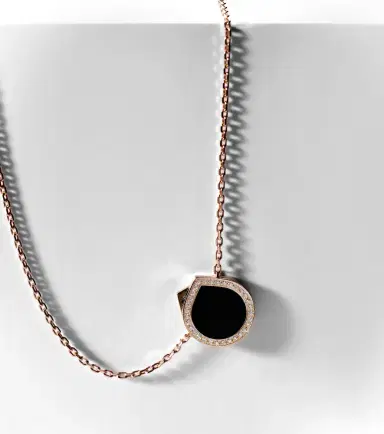 Repossi Antifer 18kt rose gold pendant necklace with onyx and diamonds | Thumbnail 5 Repossi Antifer 18kt rose gold pendant necklace with onyx and diamonds | Thumbnail 5