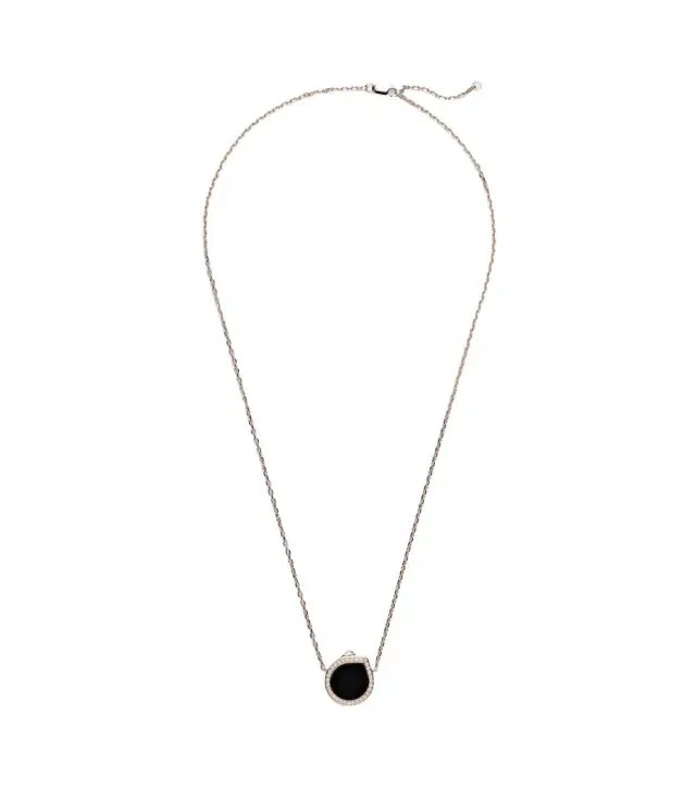 Repossi Antifer 18kt rose gold pendant necklace with onyx and diamonds