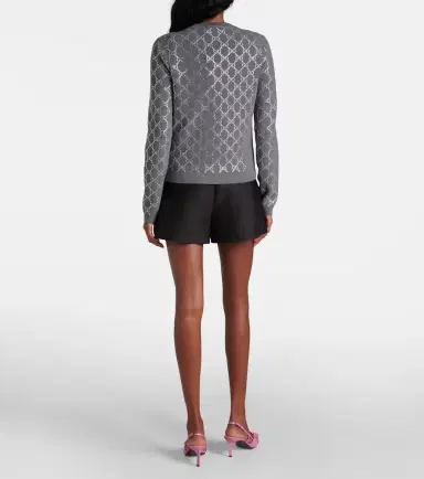 Gucci GG embellished wool jacquard cardigan | Thumbnail 3