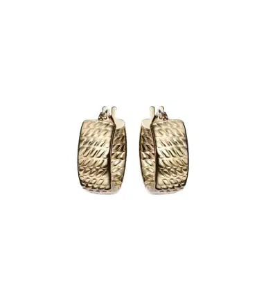 STONE AND STRAND Le Groove 14kt gold hoop earrings | Thumbnail 1 STONE AND STRAND Le Groove 14kt gold hoop earrings | Thumbnail 1