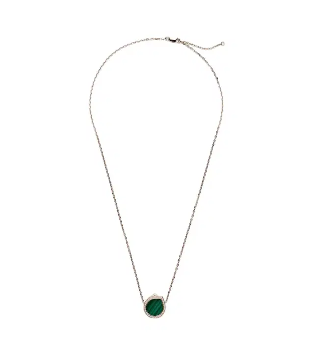 Repossi Antifer 18kt rose gold pendant necklace with malachite and diamonds