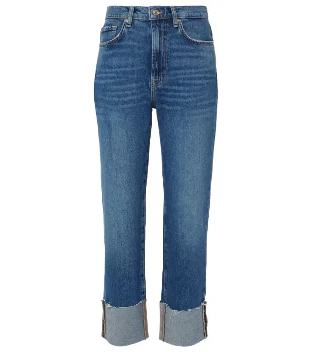 7 For All Mankind Logan high-rise cropped slim jeans