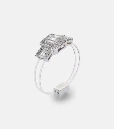 Persée Persée Floating 18kt white gold ring with diamonds | Thumbnail 2