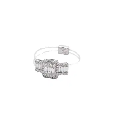 Persée Persée Floating 18kt white gold ring with diamonds | Thumbnail 1