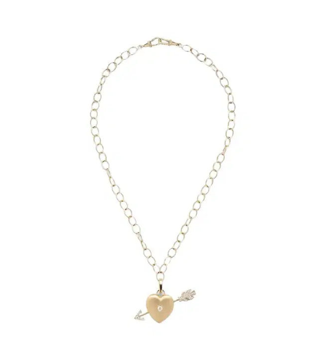 Marie Lichtenberg Rosa 18kt gold necklace with diamonds
