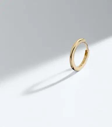 Mateo 14kt gold single hoop earring | Thumbnail 5 Mateo 14kt gold single hoop earring | Thumbnail 5
