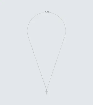 Mateo 14kt white gold pendant necklace with diamonds | Thumbnail 1 Mateo 14kt white gold pendant necklace with diamonds | Thumbnail 1
