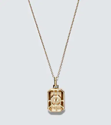 Mateo Initial 14kt yellow gold pendant necklace | Thumbnail 6