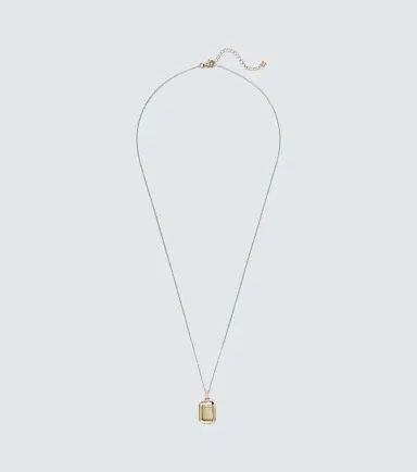 Mateo Initial 14kt yellow gold pendant necklace | Thumbnail 1