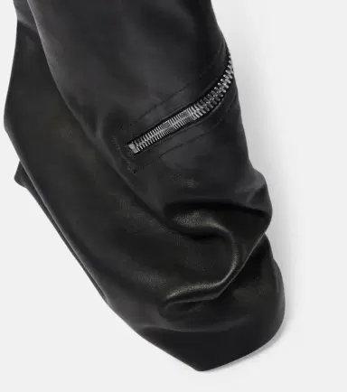 Rick Owens Cargoflares leather knee-high boots | Thumbnail 2