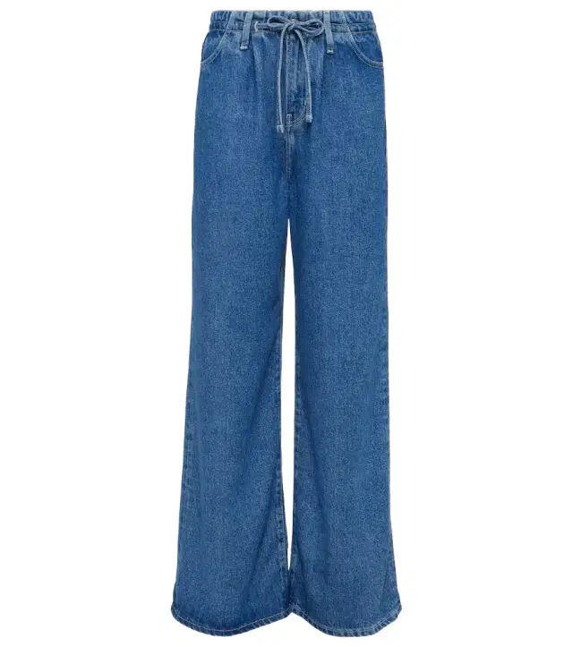 Frame High-rise wide-leg jeans