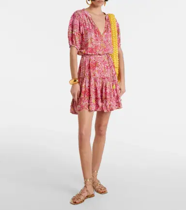 Poupette St Barth Bona floral minidress | Thumbnail 3