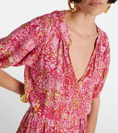 Poupette St Barth Bona floral minidress | Thumbnail 4