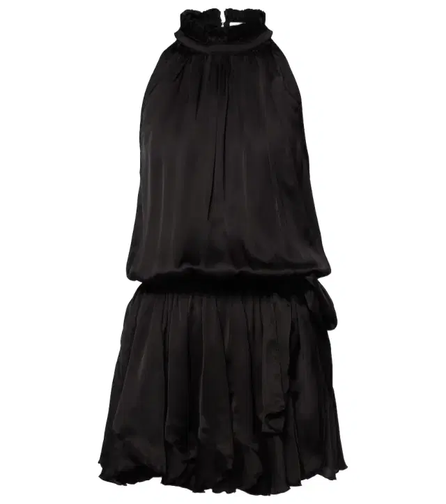 Poupette St Barth Bianca halterneck satin minidress