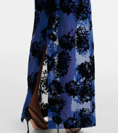 Nina Ricci Devoré velvet maxi skirt | Thumbnail 3