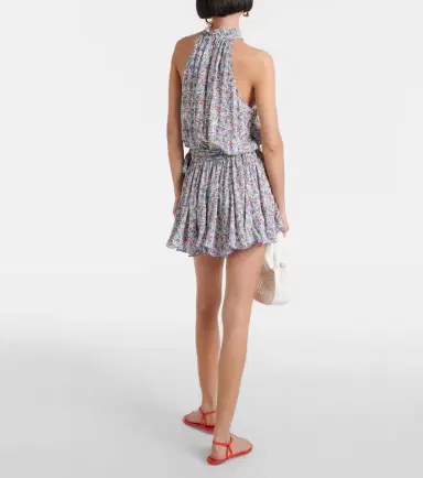 Poupette St Barth Bianca floral minidress | Thumbnail 3