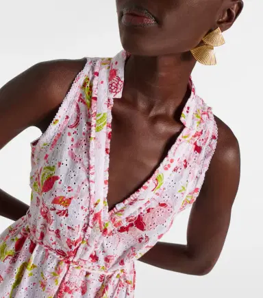 Poupette St Barth Nana floral tiered cotton maxi dress | Thumbnail 4