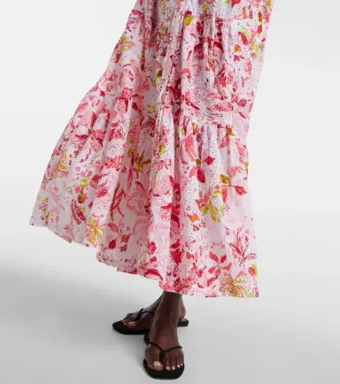 Poupette St Barth Nana floral tiered cotton maxi dress | Thumbnail 5