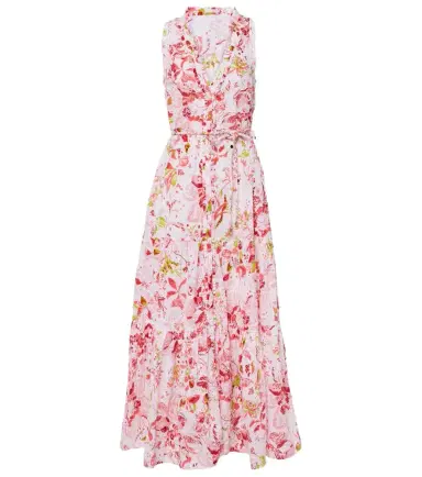 Poupette St Barth Nana floral tiered cotton maxi dress | Thumbnail 1