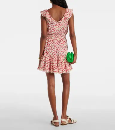 Poupette St Barth Bruna polka-dot ruffled minidress | Thumbnail 2