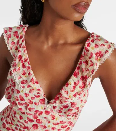 Poupette St Barth Bruna polka-dot ruffled minidress | Thumbnail 3