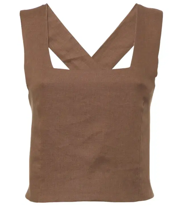 ASCENO Cozumel linen tank top