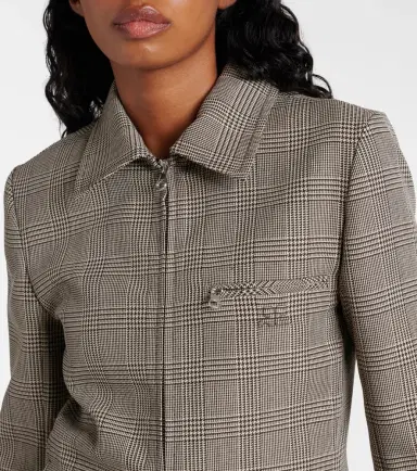Courreges Courrèges Prince of Wales check wool-blend jacket | Thumbnail 4