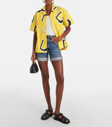 AGOLDE Dame high-rise denim shorts | Thumbnail 2