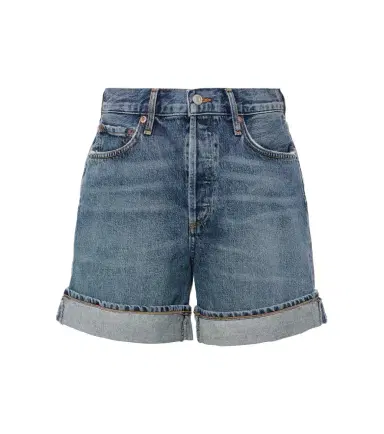 AGOLDE Dame high-rise denim shorts | Thumbnail 1